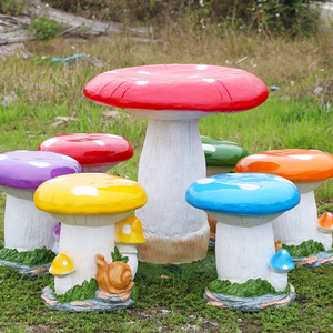 Pabrik Cina membuat resin bangku tempat duduk buah ornamen serat kaca meja stroberi dan patung kursi untuk dekorasi halaman - Product Image 5