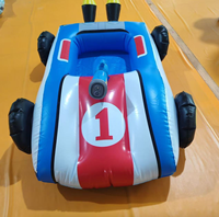 Bateau gonflable pour enfants, radeau de natation, jouet pistolet à eau, kart aquatique pulvérisateur d'eau pour jeux extérieurs, bouée de piscine en PVC