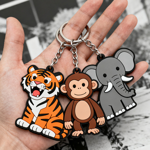 Portachiavi in Gomma Morbida con Personaggi Animali Cartoon Carini per Bambini e Collezionisti con <span class=keywords><strong>Figure</strong></span> Popolari - Product Image 2