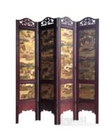 Paravent Feng Shui Vintage, Paravent Décoratif en Bois, Séparateur de Cloison, Panneau Mural en Bois de Cyprès au Design Élégant