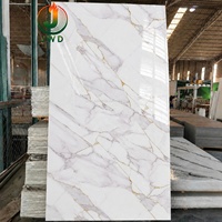 Revêtement mural en PVC imperméable pas cher, panneau mural en WPC imitation marbre, pour décoration intérieure et extérieure, en promotion, panneaux UV