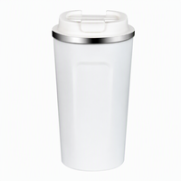 Mug à café isotherme en acier inoxydable avec couvercle, tasse thermique à double paroi pour le bureau, les trajets quotidiens, utilisation quotidienne, anti-fuite, sans BPA