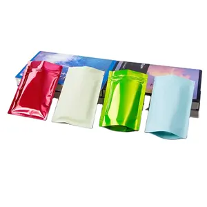 Bolsa de plástico con cremallera de pie 43 # plana <span class=keywords><strong>y</strong></span> 114 # con papel de aluminio colorido brillante/mate para embalaje de alimentos para leche - Product Image 3