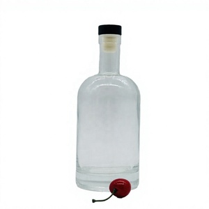 Botella de Vidrio Transparente Vacía de 750 ml y 500 ml para <span class=keywords><strong>Vodka</strong></span>, Botella Redonda de Vidrio para Licores con Logotipo Personalizado, para Envasar Ginebra, Whisky, Brandy y Otras Bebidas Espirituosas - Product Image 6