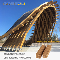 Arquitectura Moderna de Bambú, Casa Escultural de Bambú, Diseño Artístico Innovador, Construcción de Casas Prefabricadas de Bambú para Lugares Escénicos