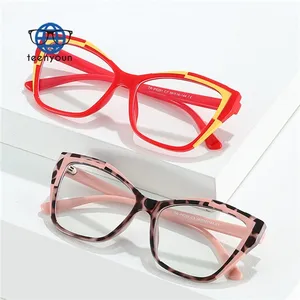 แว่นตากันแสงสีฟ้ามาวัยรุ่นแว่นตาคอมพิวเตอร์ป้องกันแสงสะท้อนกรอบแว่นตา gafas opticas