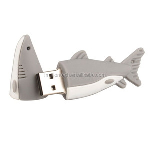 Động Vật Cá Mập Bộ Nhớ USB, Silicon Cá Mập USB Gậy 2 GB, Màu Xanh Màu Xám Cá USB - Product Image 1