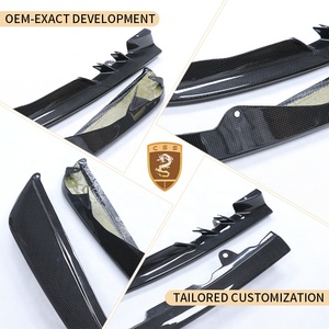 Spoiler de pare-chocs avant en fibre de carbone sèche pour Ferrari SF90, style OEM, séparateur avant, pièces de carrosserie - Product Image 2