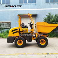 Mini Dumper hydraulique 4WD Diesel 2 tonnes H200 Petit camion chargeur Dumper Mini