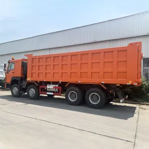 China Low Price Used Sinotruk Howo 8x4 375hp 35ton 12 Wheel Tires Tipper Dumper lfting Cargo Sand heavy duty loading heavy truc