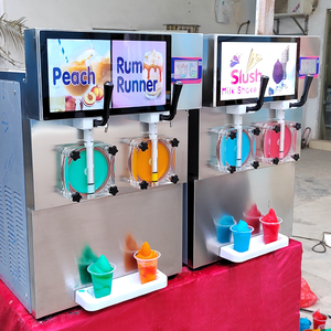 Commercial Double Tank Frozen Drink Beverage <strong>Machine</strong> Frozen <strong>Cocktail</strong> Slushy <strong>Machine</strong> Granita Margarita Slush Slushie <strong>Machine</strong> - Product Image 1