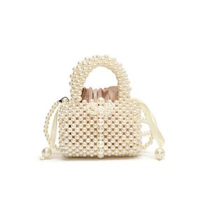 Sac à main de luxe fait main pour mariée, orné de perles, élégant pour femme, pochette de soirée, sac à bandoulière, sac fourre-tout - Product Image 6