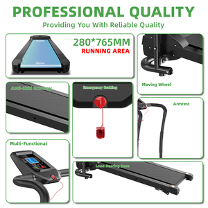 Esteira elétrica portátil com tela LCD Uso Doméstico Dobrável Máquina Running Preço De Fabricação Sem Teste De Freqüência Cardíaca - Product Image 2