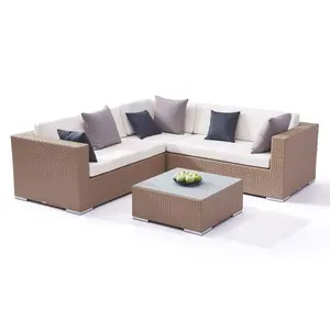 Hot Sell All Weather Outdoor Furniture Garden Patio Sectional Lounge Rattan Corner Sofa Set