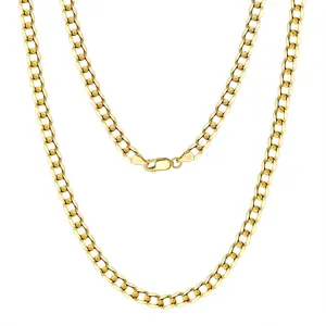 RINNTIN SC60-5 collana a catena in oro progetta collana a catena cubana con taglio a diamante italiano da 5mm per uomo donna