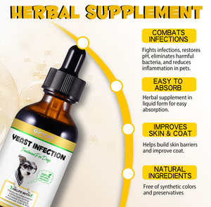 Oimmal Liquido per il Trattamento delle Infezioni dell'<span class=keywords><strong>Orecchio</strong></span>, <span class=keywords><strong>Gocce</strong></span> di Lievito per Cani, Supporto Immunitario, Sollievo dalle Allergie, Riduce l'<span class=keywords><strong>Infiammazione</strong></span> - Product Image 4