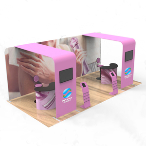 Soporte de Fondo Portátil Modular Ligero y Desplegable con Pancarta de Tela para Stand de Exhibición Móvil, Conferencias y Exposiciones - Product Image 2