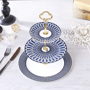 Horse Pattern Three-layer Ceramic Fruit <b>Tray</b> New Year Dining Table <b>Snack</b> Storage <b>Tray</b> Candy and Nut <b>Tray</b> - Product Image 6
