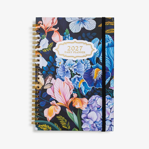 Agenda con Cubierta con Estampado Floral A5 2027, Planificador Diario, Semanal y Mensual, Cuaderno de Notas, Encuadernación con Espiral - Product Image 3