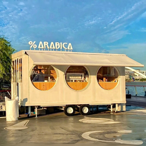 Custom Logo Food Cart Fiberglass New Condition Restaurant Bakery Mobile Trailer SMS-4500 Factory Direct Sale Food Cart SMS-4500 - Product Image 1