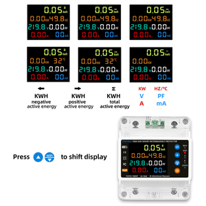 Tuya WiFi Smart 2P 100A Medidor de potencia de energía bidireccional 100% Relé protector de voltaje a prueba de fugas con interruptor de temporizador de vida inteligente - Product Image 3
