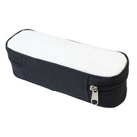 Sac de pétanque ZQURE en nylon durable pour 3 boules avec dessus blanc