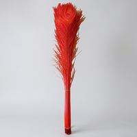 Plumes de paon teintées de 80-90 cm, plumes colorées pour mariage, scène, costume, décoration, usine de plumes HK