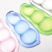 Repose-poignet créatif en silicone transparent en forme de pois, mini coussin antidérapant mignon pour souris, support de main étanche pour bureau