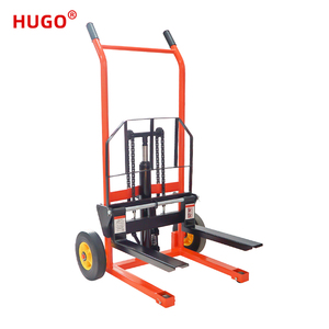 Transpalette semi-électrique <span class=keywords><strong>HUGO</strong></span> 200kg 400kg, gerbeur manuel, batterie lithium-ion, pneus en polyuréthane, intérieur/extérieur - Product Image 4