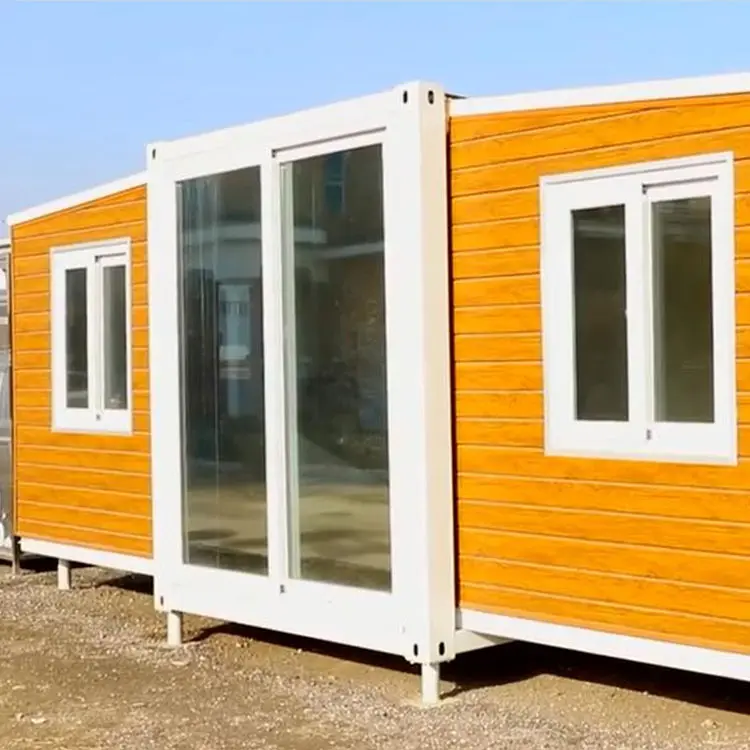 Plan préfabriqué dessin 2 chambres maison mobile cabine forêt pliante maison conteneur extensible à vendre