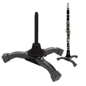 Clarinet/Flute/Alto Saxophone 스탠드는 휴대용 접이식 삼각대, 조립 및 분해가 매우 쉬운 견고한 스탠드입니다.