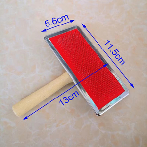 Cardes à laine à manche en bois, grandes cardes à main, <span class=keywords><strong>brosse</strong></span> lissante <span class=keywords><strong>pour</strong></span> le toilettage des chiens, cardes <span class=keywords><strong>pour</strong></span> le filage et le tissage, brosses à carder <span class=keywords><strong>pour</strong></span> le feutrage à l'aiguille de la laine - Product Image 6