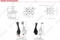 Commandes par joystick hydraulique JOYSTICKS DE TÉLÉCOMMANDE PILOTE