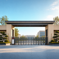 Portail Automatique Rétractable Électrique en Acier Inoxydable pour Entrée de Voie d'Accès Composée et Sécurité