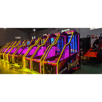Nouvelle machine de salle de jeu de basket-ball de tir actif d'intérieur Crazy Hoop LED Light up Arcade avec logo d'impression numérique
