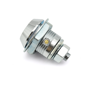 XK209 qualité tête ronde quart de tour serrure distributeur automatique serrure de porte tubulaire serrure à came panneau de commande et équipement de machines Zinc - Product Image 4