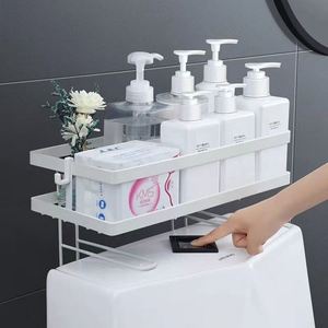 Étagère de rangement personnalisée pour salle de bain, organisateur de rangement au-dessus du placard, économiseur d'espace pour toilettes, support WC - Product Image 4