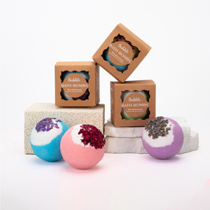 Bombas de Baño Efervescentes Orgánicas OEM para Aclarar y Blanquear la Piel, Set de Regalo de Bombas de Baño Navideñas - Product Image 2