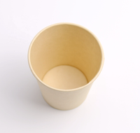 Vente en gros d'usine, gobelets en papier jetables écologiques à paroi simple de 12 oz, avec logo personnalisé imprimé