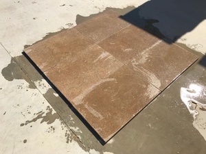 Noche Travertine French Pattern 3cm Paver Tumbled Honed Chiseled Bullnosed Eased Edge <b>For</b> <b>Garden</b> Villa <b>Pool</b> - Product Image 5