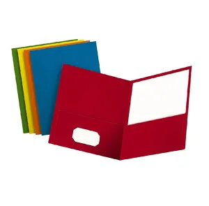 Custom logo printed Paper File Folder for School Office Home Business