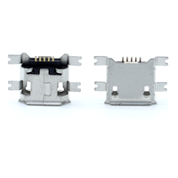 Conector Micro USB Tipo B Hembra, Diseño de 5 Pines, Marca JHW, Corriente Nominal de 1A, Longitud Personalizable