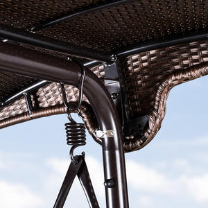 Patio hogar jardín ratán columpio con cesta colgante al aire libre mecedora cuna silla para <span class=keywords><strong>balcón</strong></span> colgante mecedora conjunto - Product Image 3