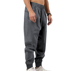 Nuevos Pantalones chinos vintage ajustados para hombre, pantalones de chándal para todas las estaciones, chándal informal bordado, pie-boca vinculante, pie recto - Product Image 2