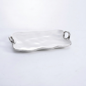 Plato de Servir de Resina Irregular de Diseño Moderno con Acabado Pulido, Diseño Minimalista para Fiestas, Apto para Lavavajillas - Product Image 1