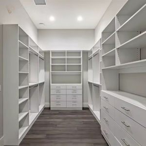 Set di armadi in <span class=keywords><strong>legno</strong></span> massiccio Armadio regolabile per camera da letto soggiorno Mobili su misura per la casa - Product Image 2