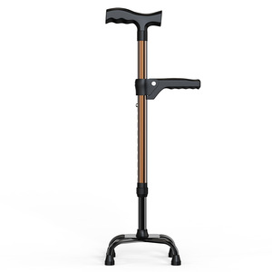 Bastón Telescópico de Cuatro Patas Antideslizante, Altura Ajustable de 62-85 cm, para Personas Mayores, Ayuda para Caminar - Product Image 4
