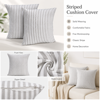 Housse de coussin confortable pour canapé de salon en coton doux