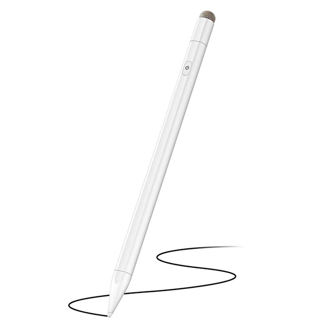 2 1 Universal Metal Fabric Tip Palm Rejection Rechargeable Capacitive Digital Active Stylus Pen Magnetic Attraction Replaceable