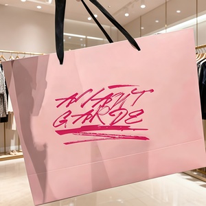 Sacs cadeaux en papier marbré de luxe avec poignée, ruban personnalisé imprimé en gros, ruban de luxe de qualité supérieure - Product Image 2